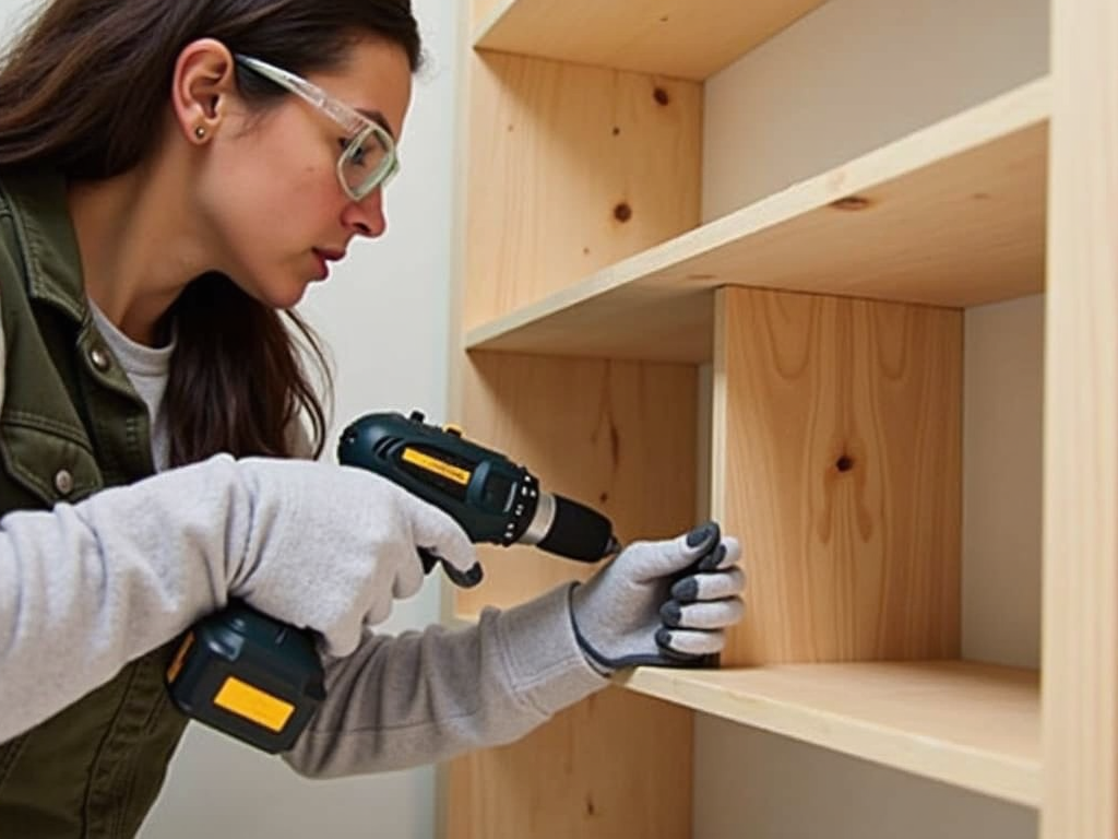 Using a power drill for woodworking