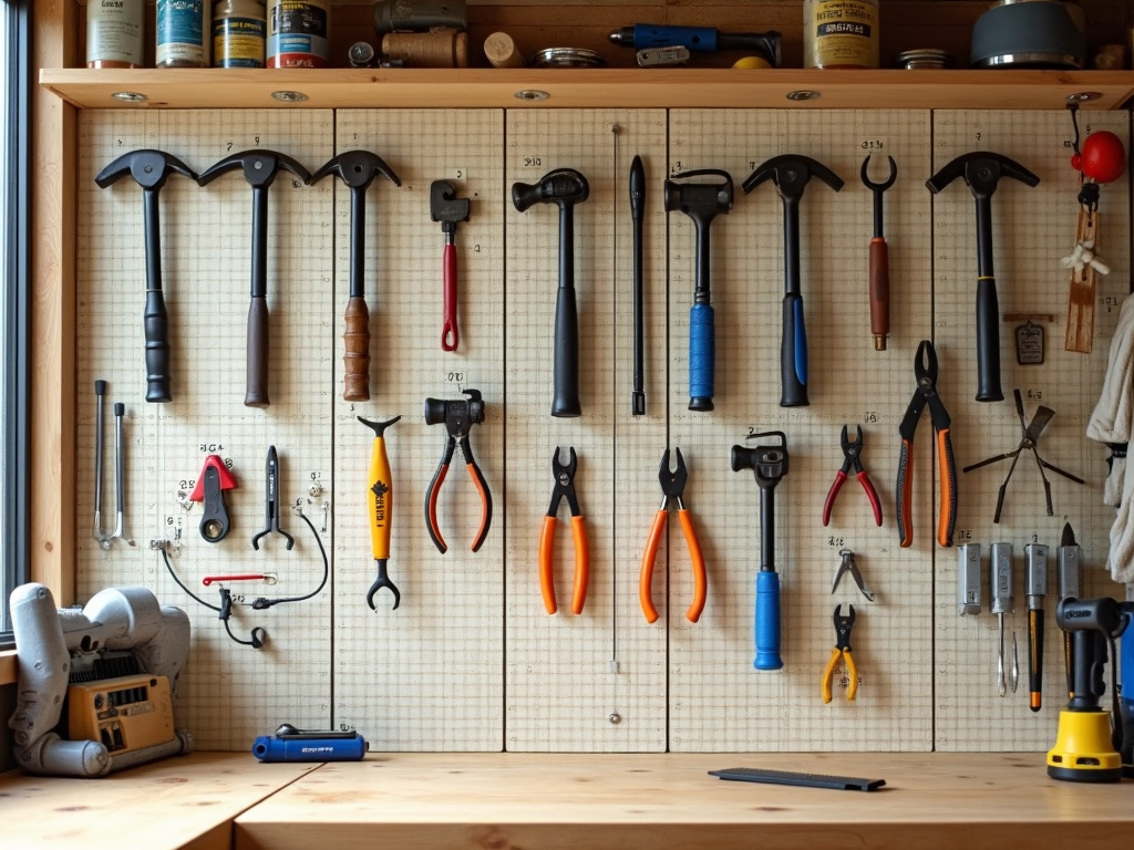 Pegboard tool organization