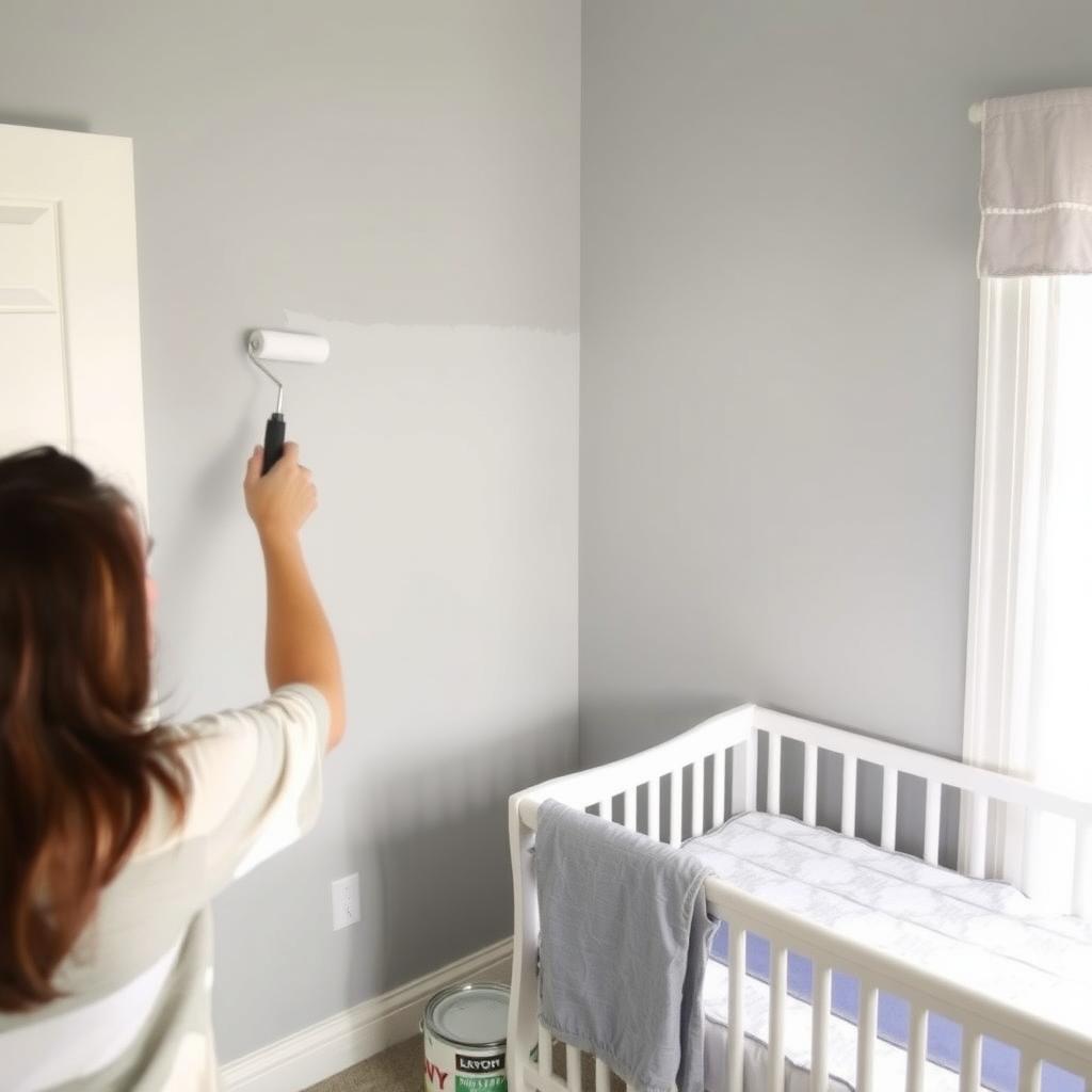 Painting with low-VOC paint