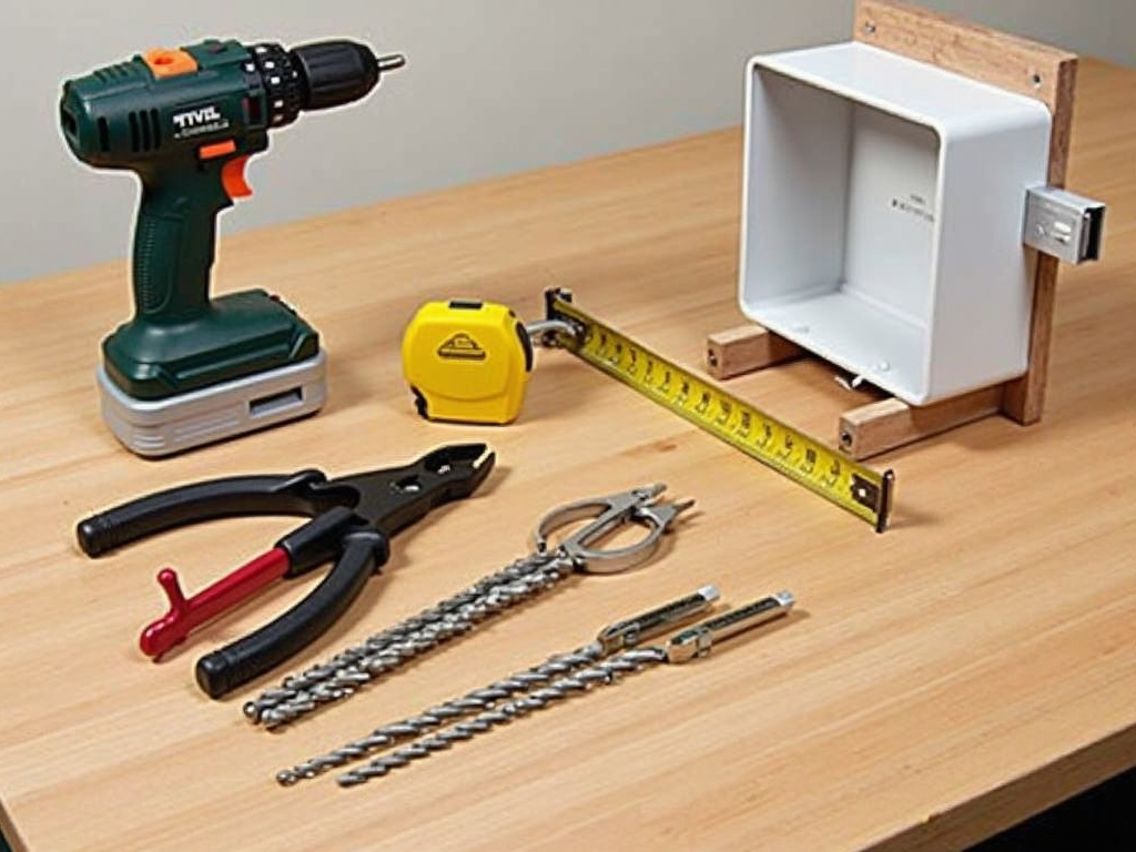 Electrical tools with drill bits in use