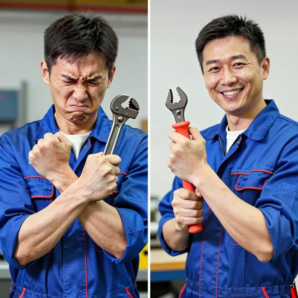 Comparison of hand strain with standard vs ergonomic tools