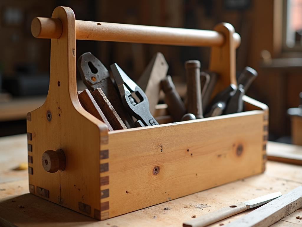 DIY wooden toolbox