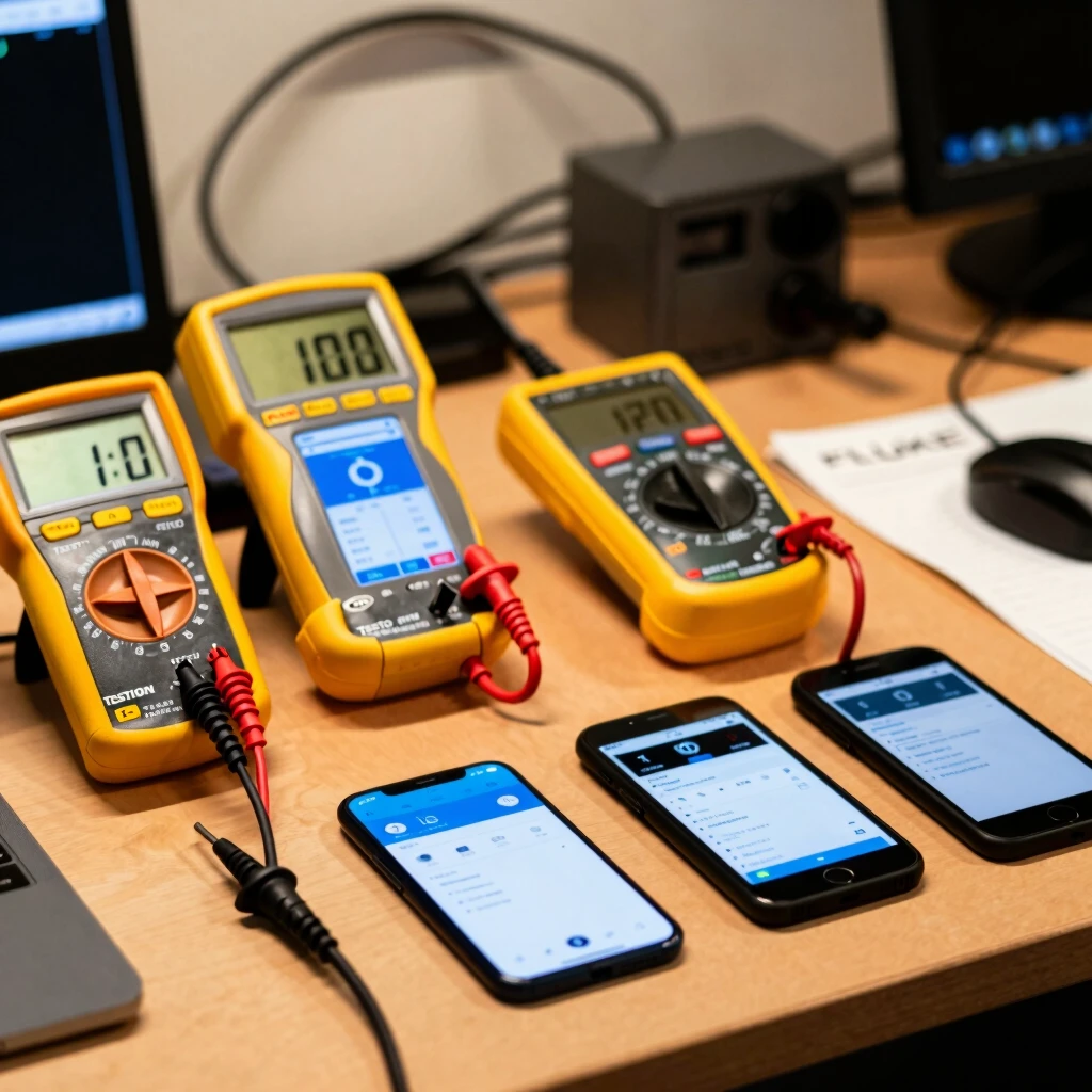 Collection of top smart multimeters for electricians