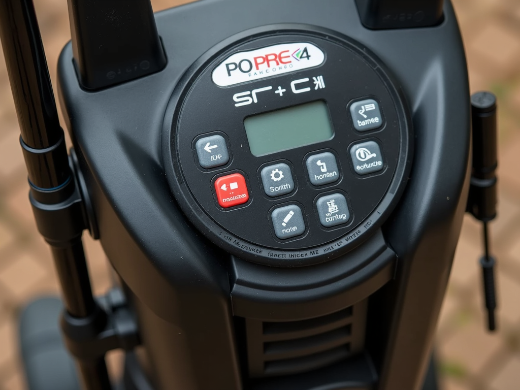 Electric power washer control panel