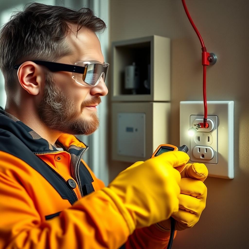 Safety first in DIY electrical work.