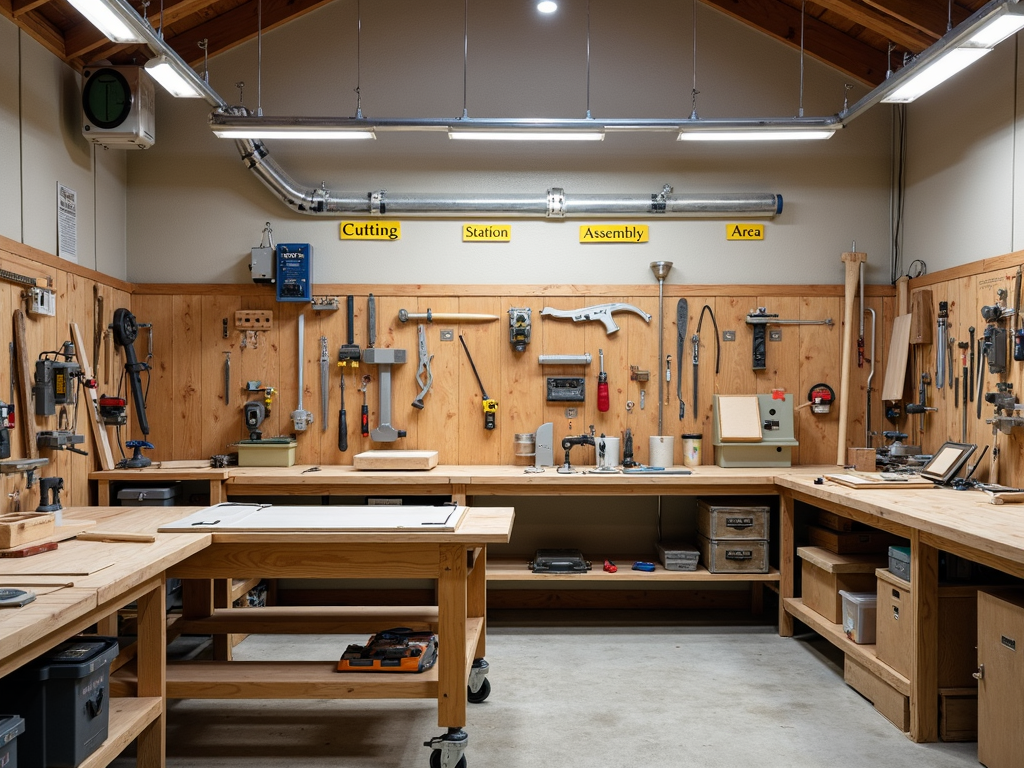 Workshop zones for efficiency