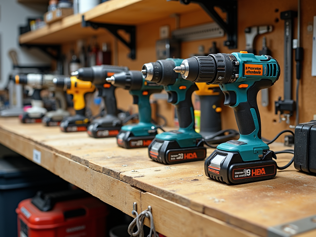 Organized workbench for power tool safety