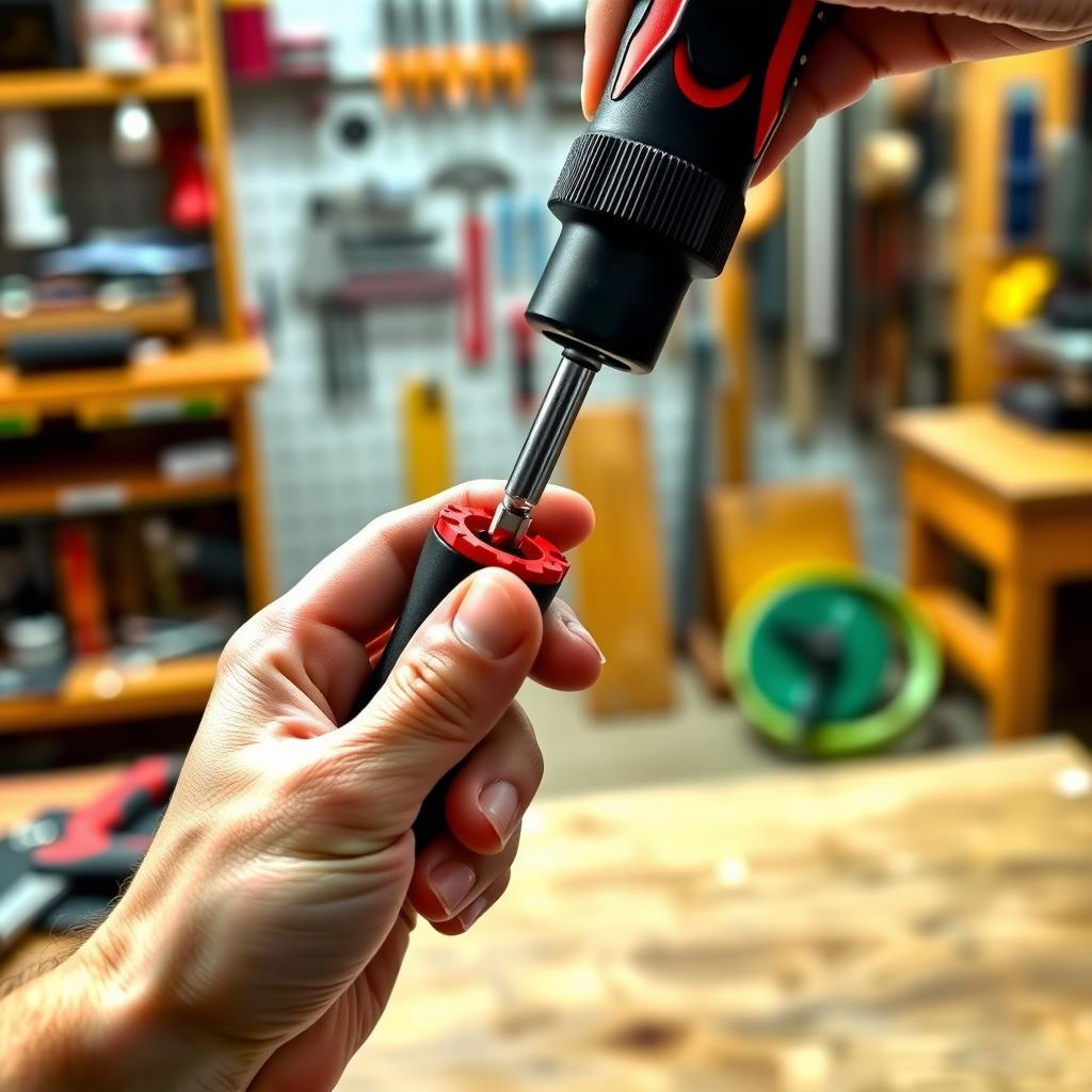 Hand lubricating a ratcheting screwdriver with machine oil