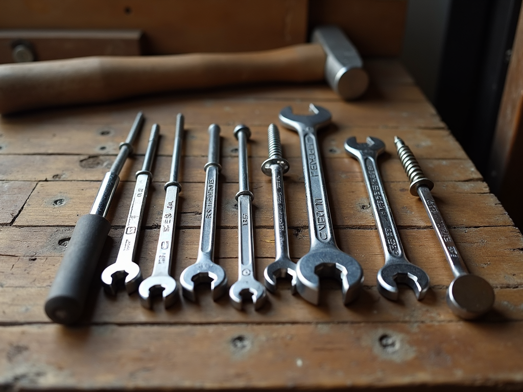 Fastening tools on workbench