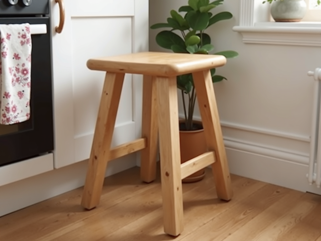 DIY wooden stool