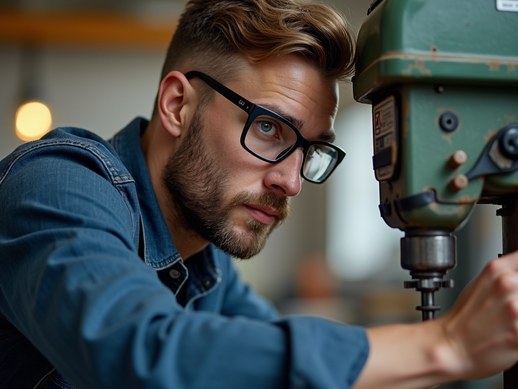 Safe drill press operation