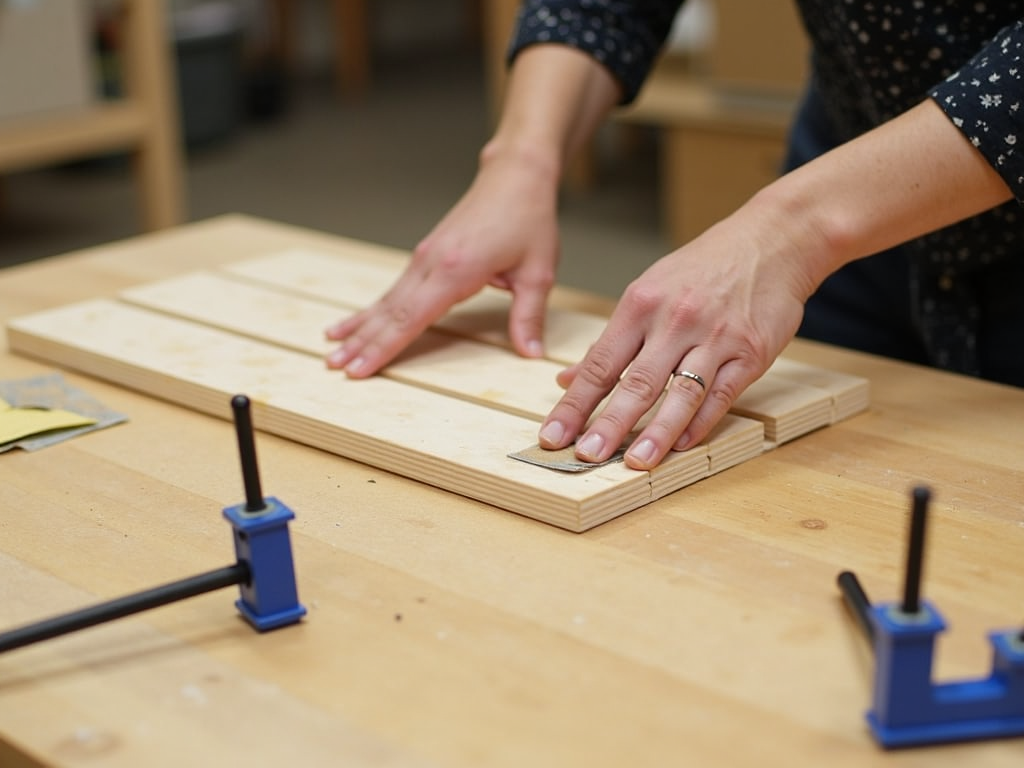 Assembling a DIY picture frame