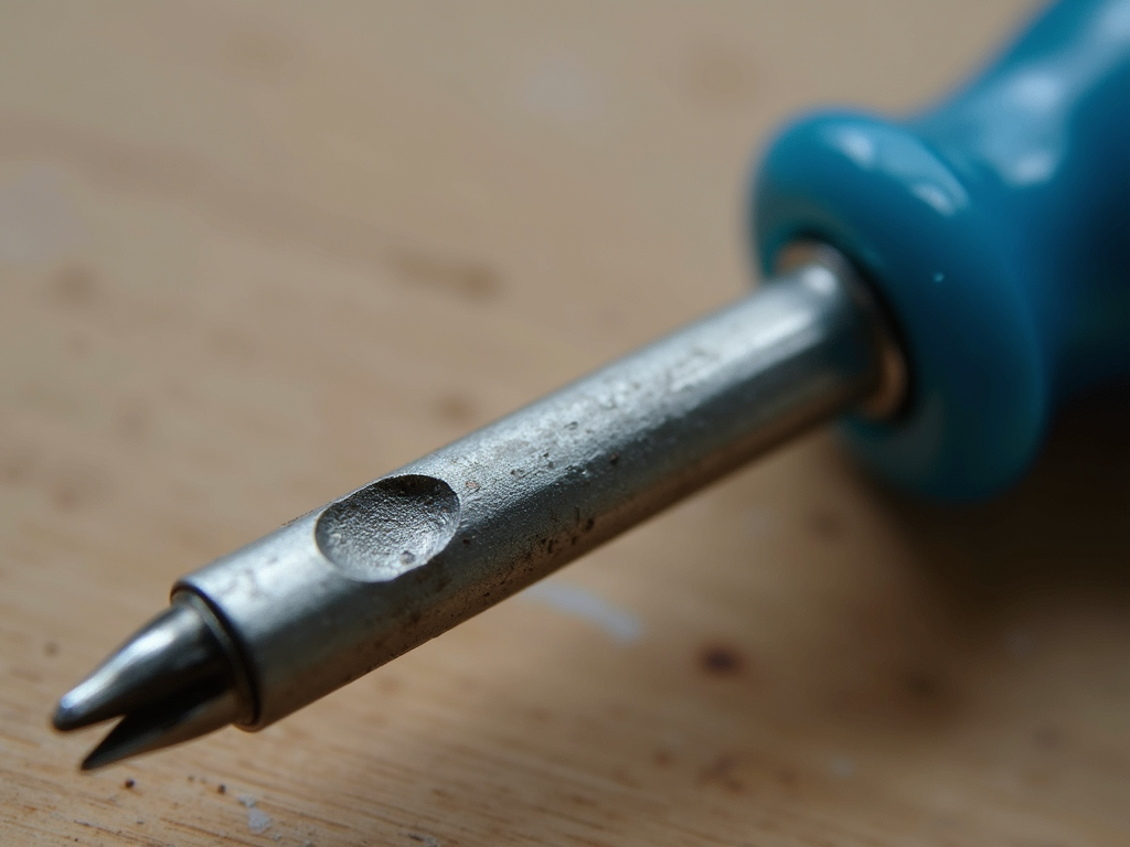 Damaged screwdriver tip requiring replacement