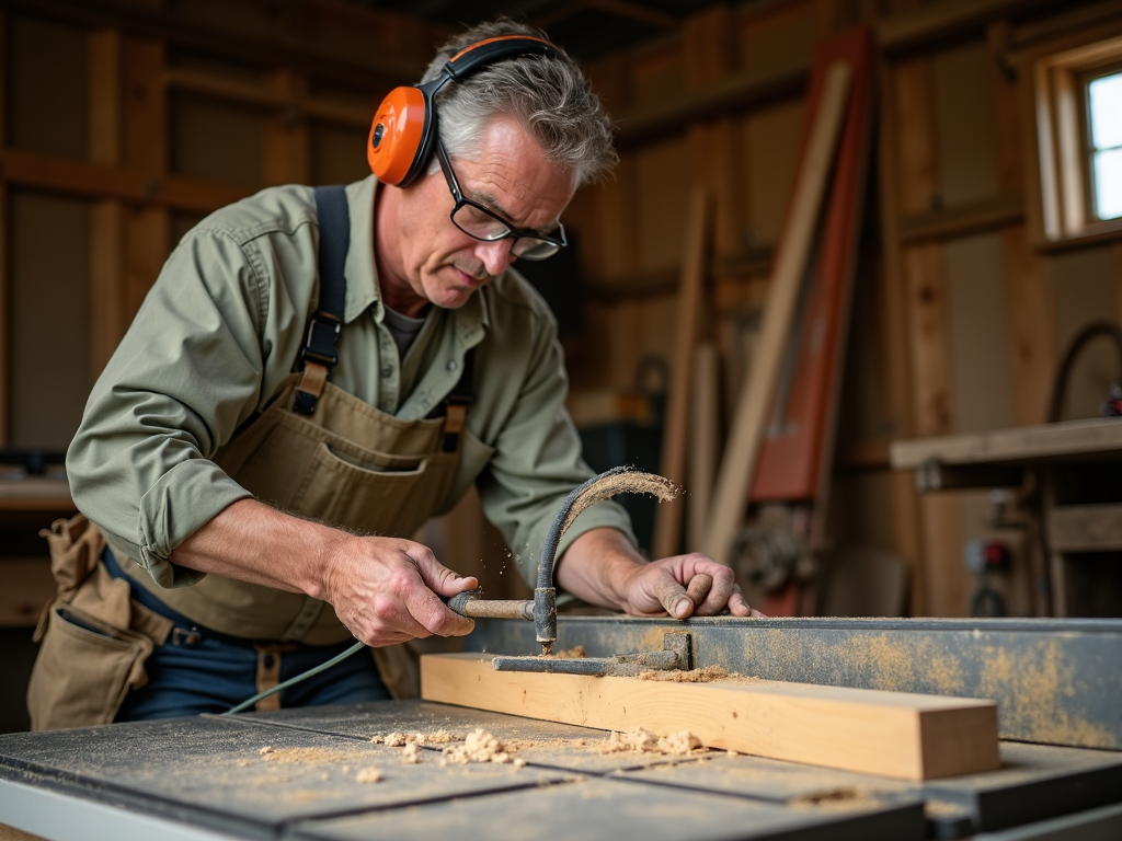 Safe use of a table saw with push stick