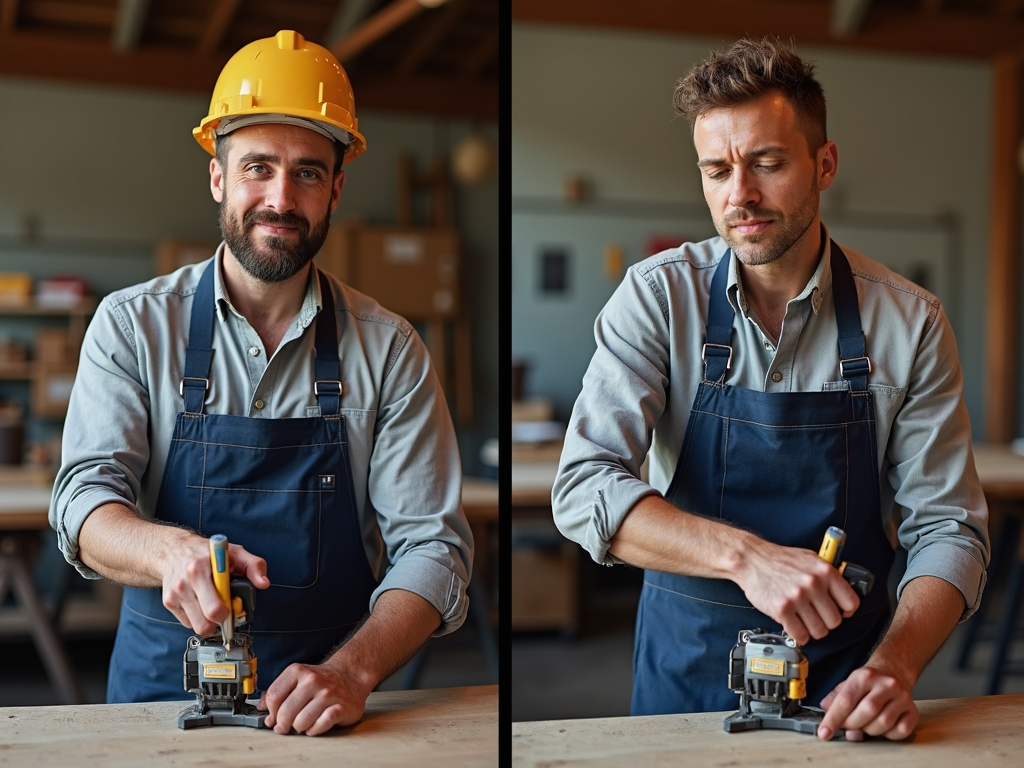 Comparison of traditional and ergonomic tool use