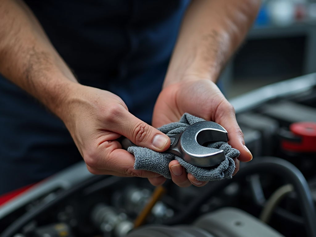 Cleaning automotive tools