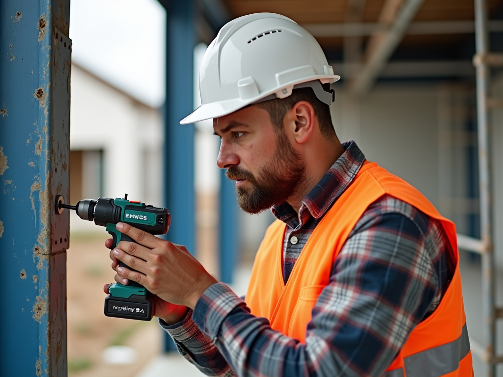 Professional builder utilizing a versatile multi-tool on site
