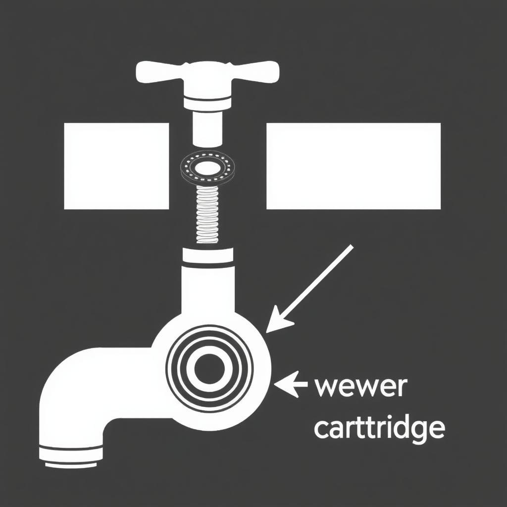 Diagram of fixing a leaky faucet