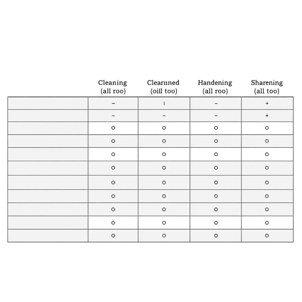 Quick Tool Maintenance Checklist