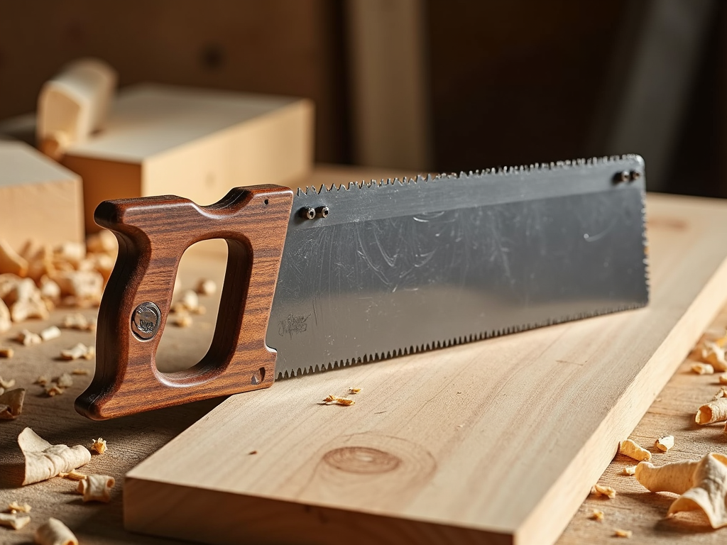 A handsaw, a must for cutting wood in DIY projects.