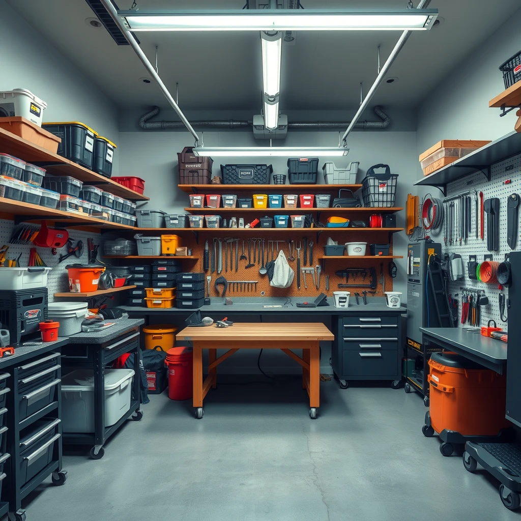 Efficiently organized workshop space